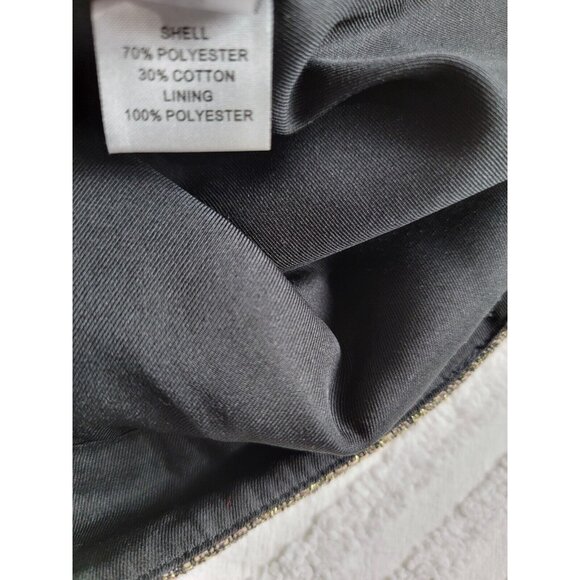 DVF Diane von Furstenberg Women Potter Gold Cropped Pants Trousers Size 10 Lined - Picture 5 of 9